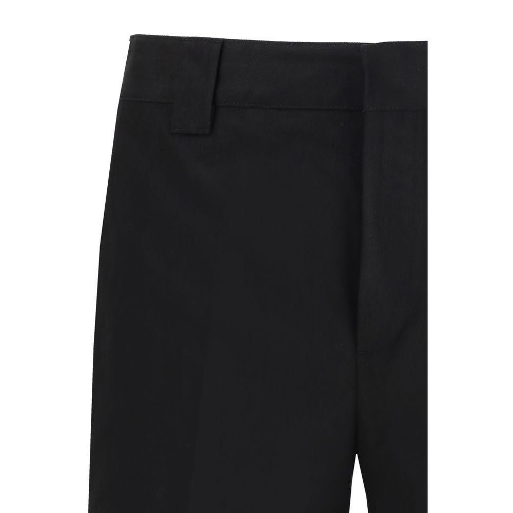 Golden Goose Black Cotton Chino Trousers