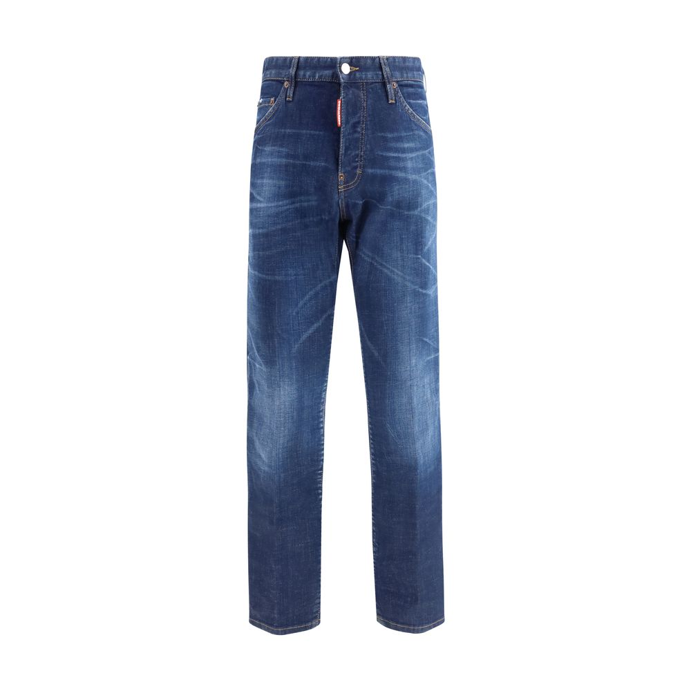Dsquared² Blue Slim Fit Cotton Jeans