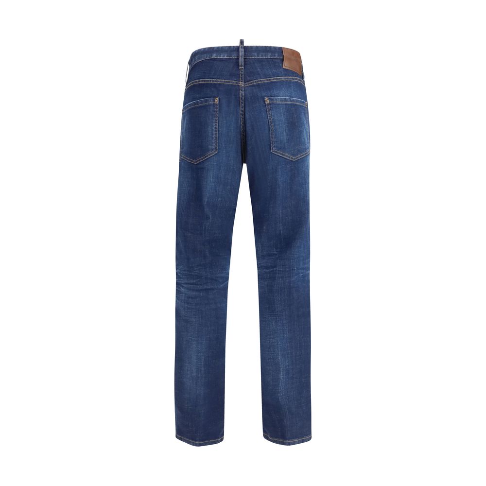 Dsquared² Blue Slim Fit Cotton Jeans