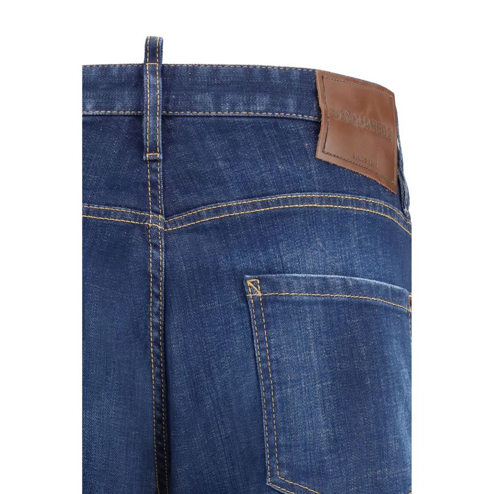 Dsquared² Blue Slim Fit Cotton Jeans