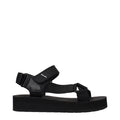 Prada Schwarze Sandalen aus Stoff