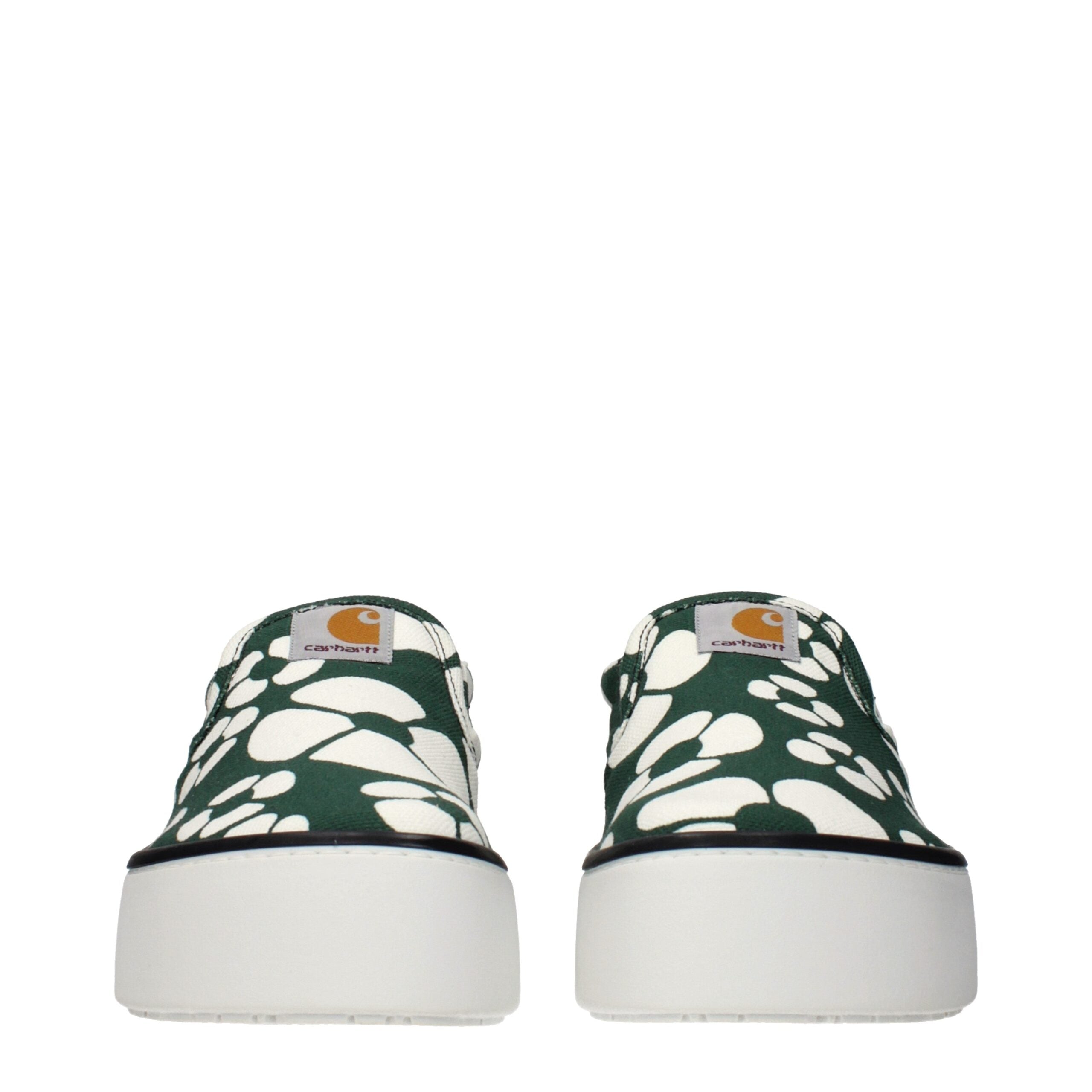Marni Grüne Stoff-Slipper