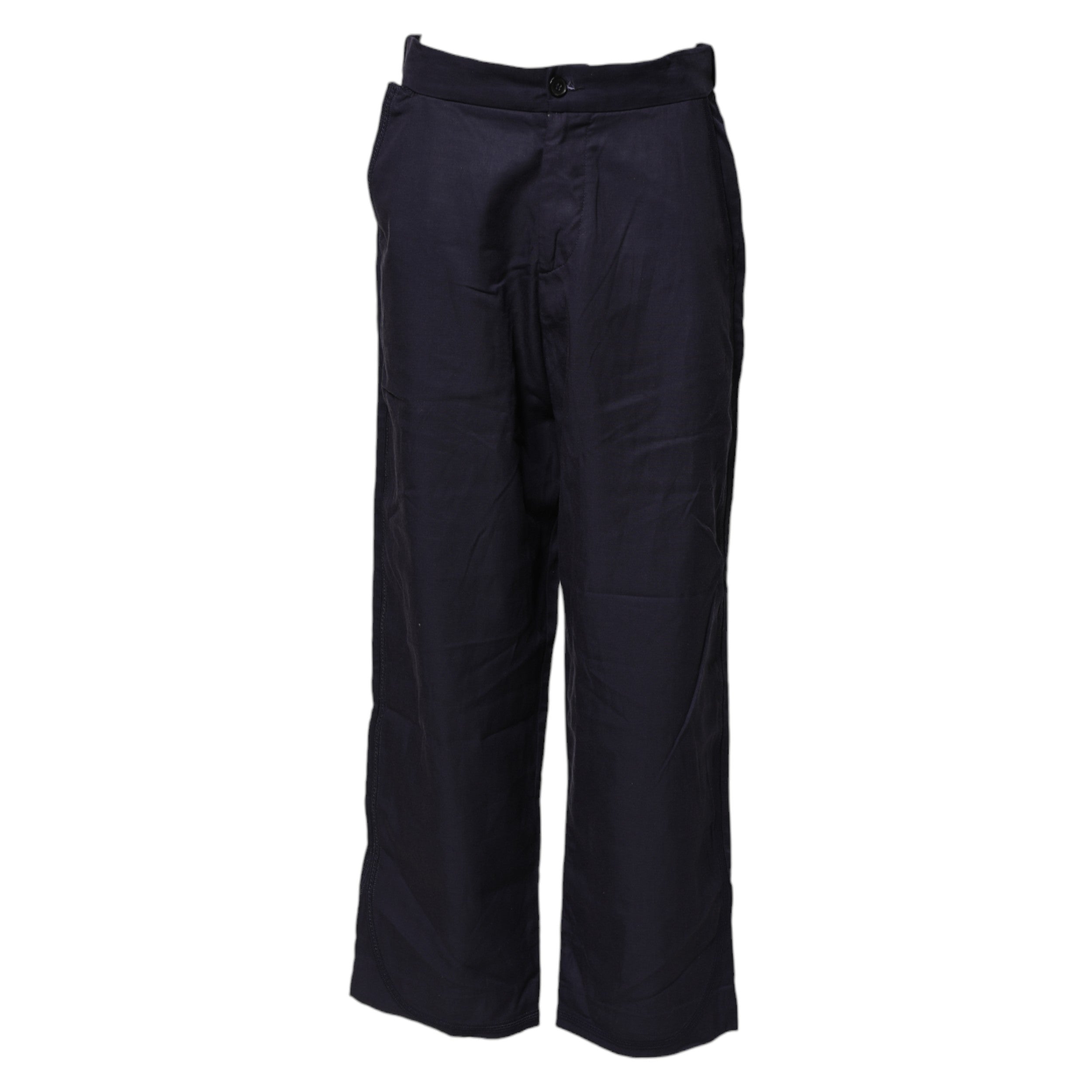 Levi's Navy Blue Straight High-Waist Chino Casual Trousers
