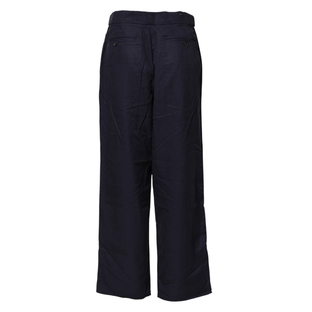 Levi's Navy Blue Straight High-Waist Chino Casual Trousers