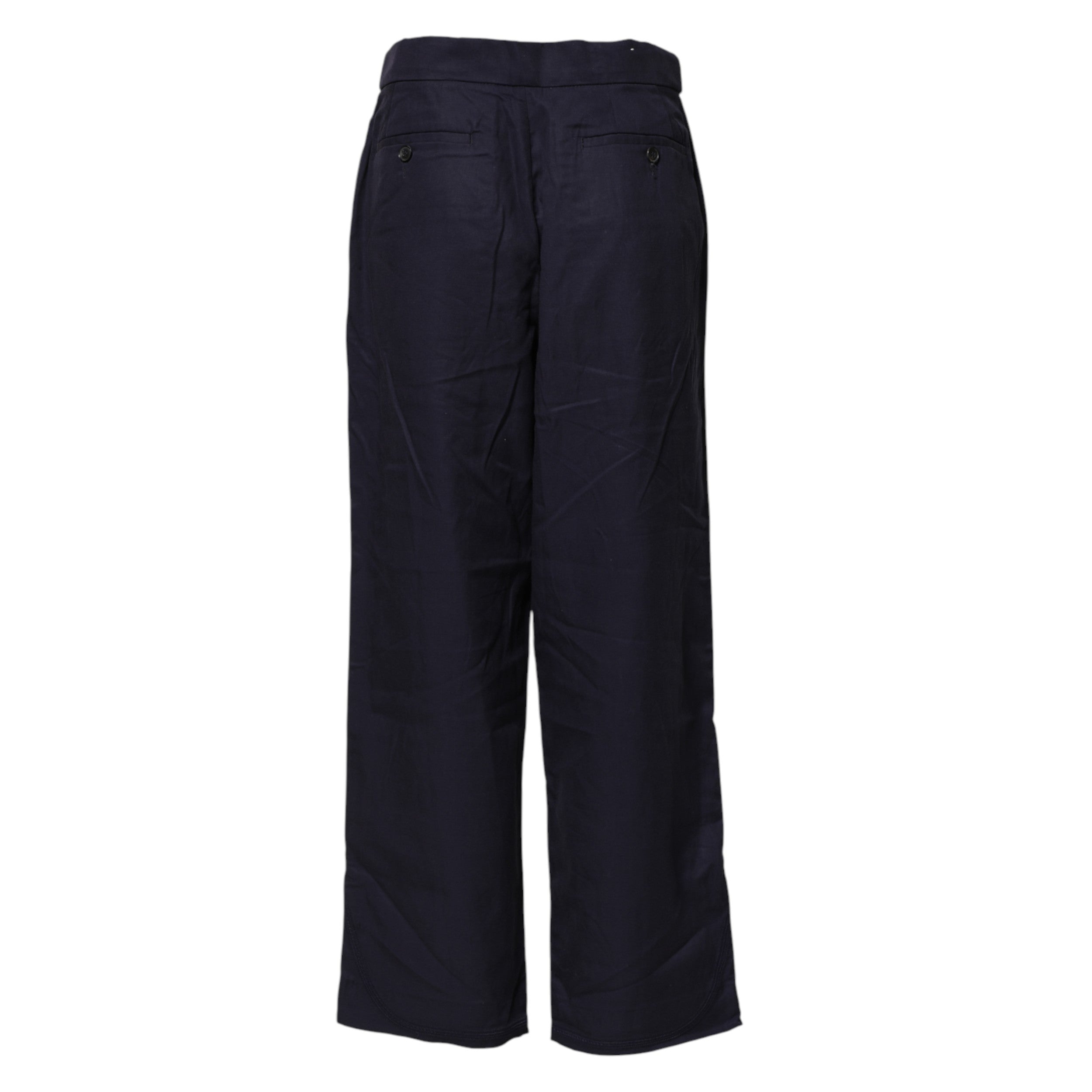 Levi's Navy Blue Straight High-Waist Chino Casual Trousers