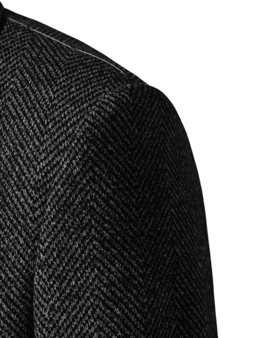 Dolce & Gabbana Grey Wool Blend Long Trench Coat Men's Jacket