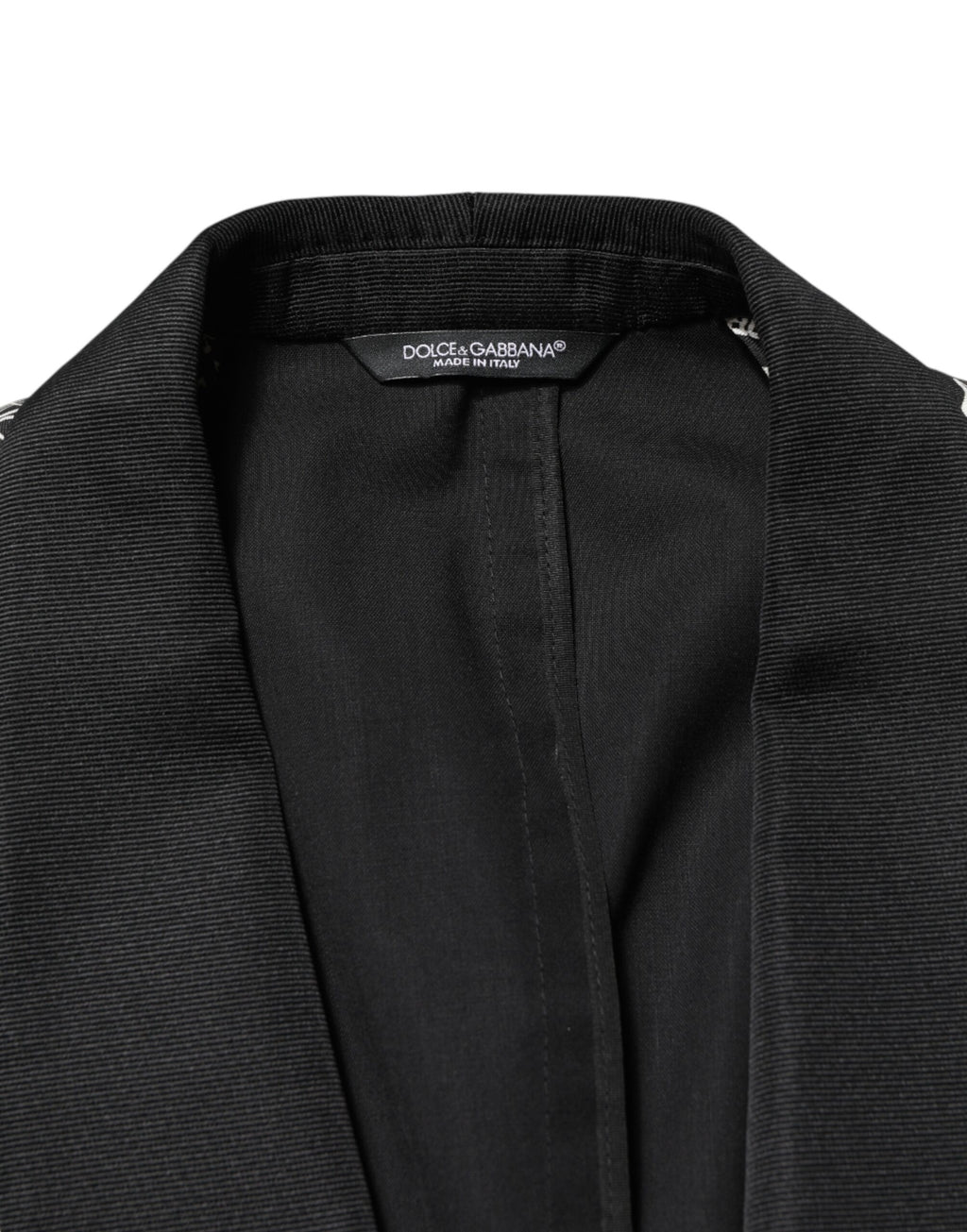 Dolce & Gabbana Black Jazz Club Silk Single-Breasted Blazer