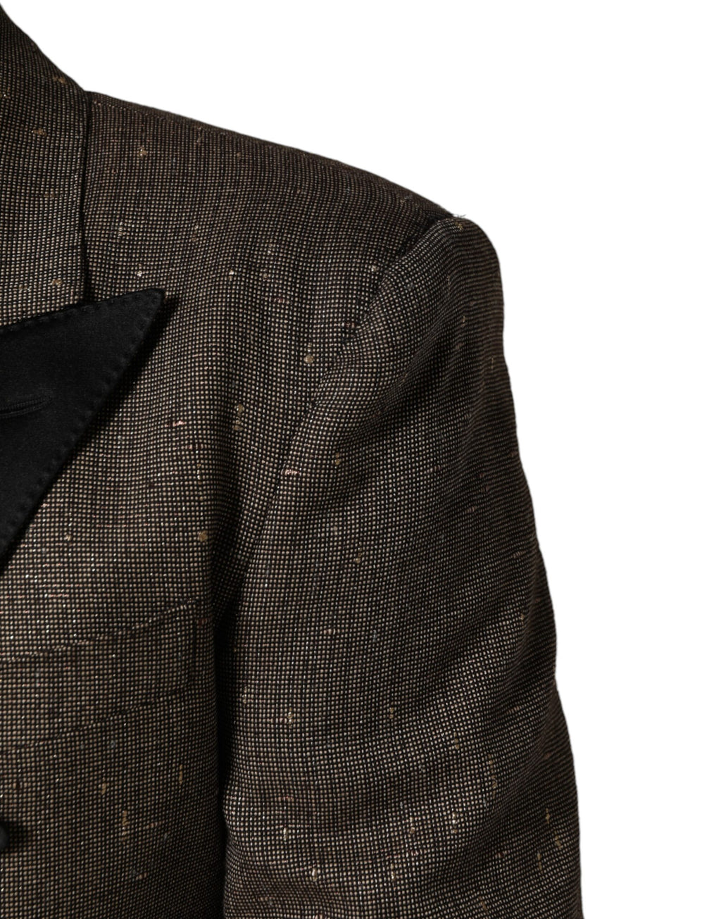 Dolce & Gabbana Grey Double-Breasted Blazer with 2 Buttons