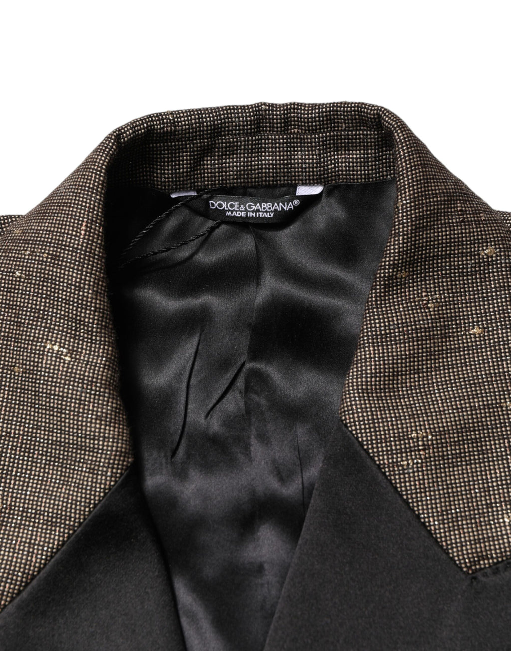 Dolce & Gabbana Grey Double-Breasted Blazer with 2 Buttons