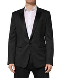 Dolce & Gabbana Schwarzer Fantasy Einreiher-Sakko-Blazer