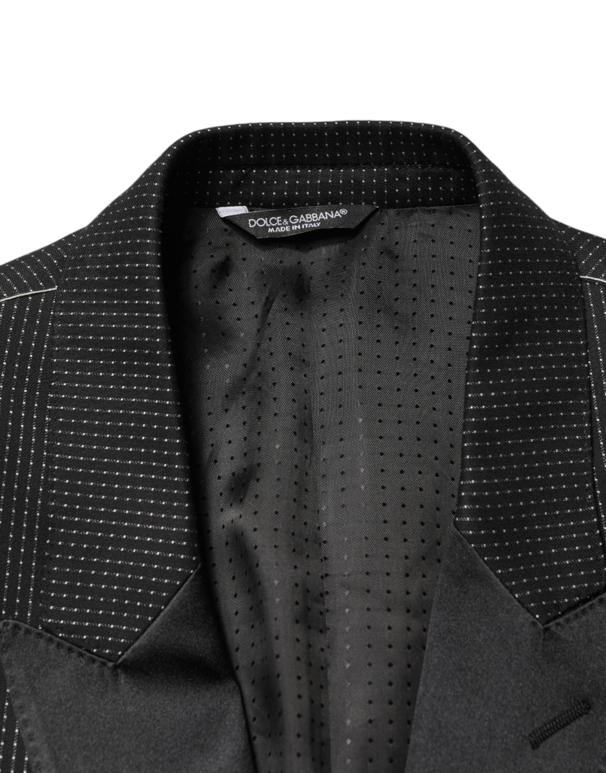 Dolce & Gabbana Schwarzer Fantasy Einreiher-Sakko-Blazer