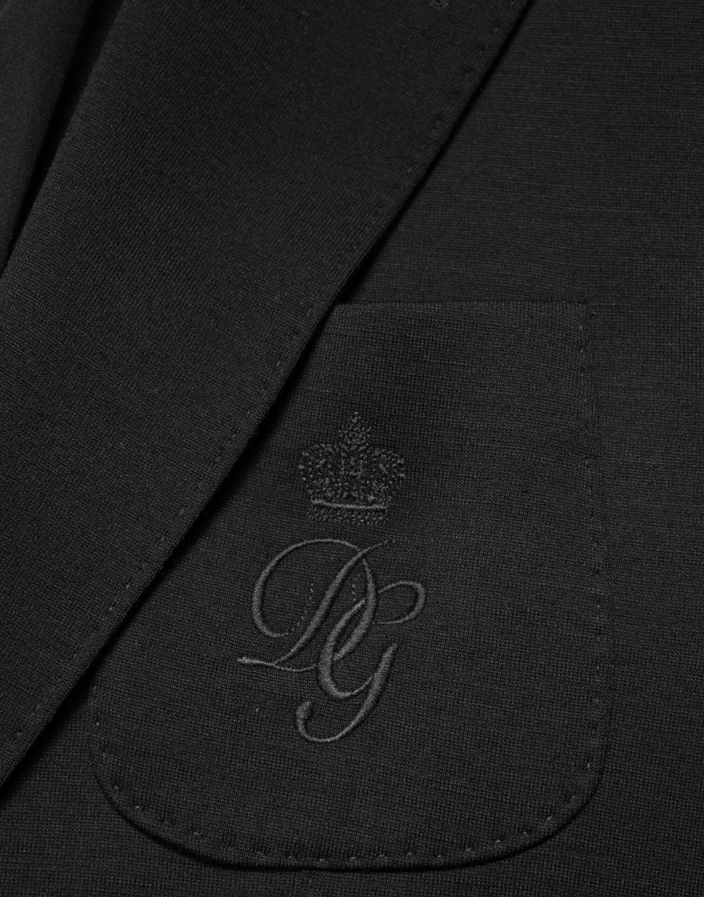 Dolce & Gabbana Schwarzer Woll-Sakko mit 2 Knöpfen