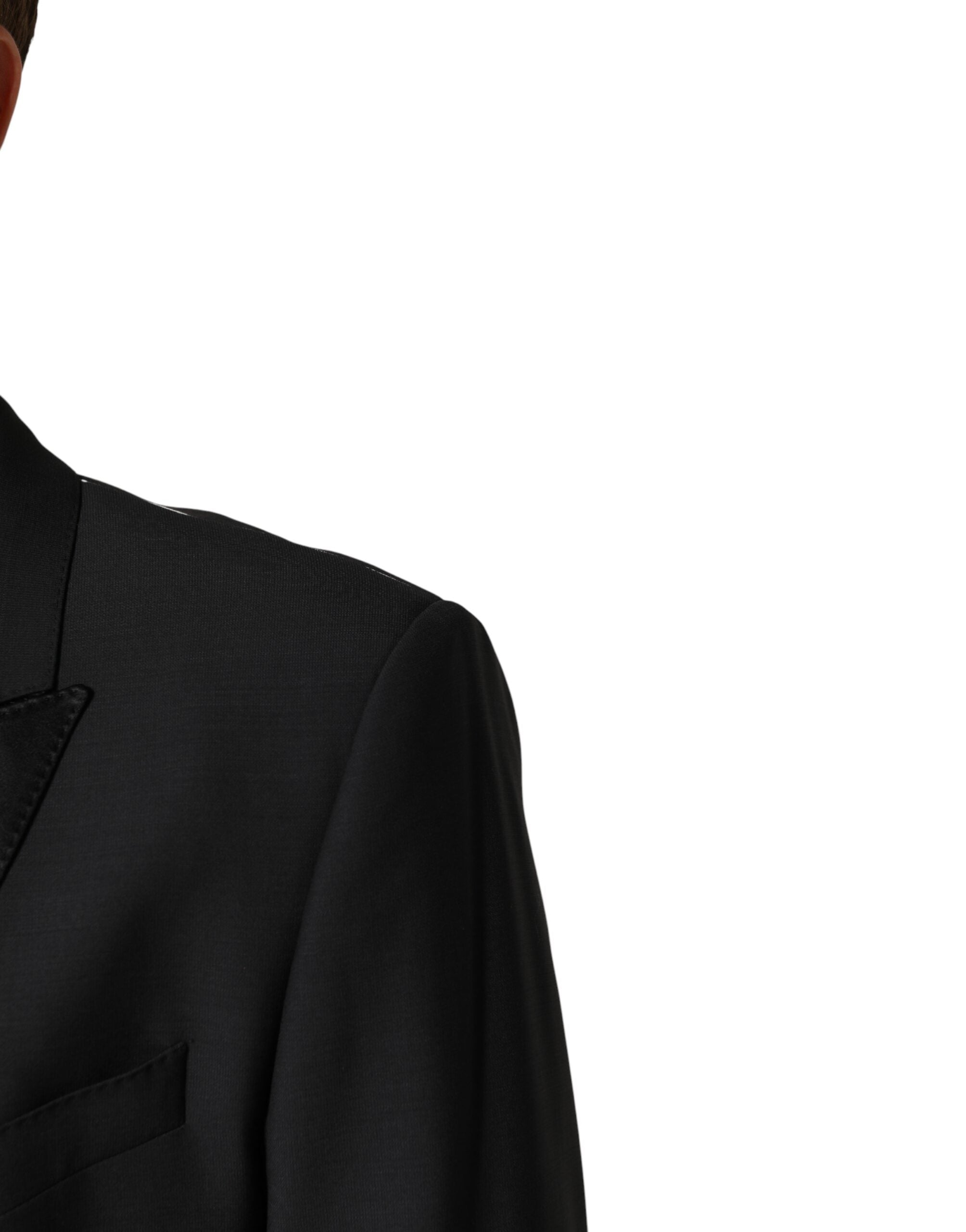 Dolce & Gabbana Schwarzer MARTINI Sakko mit Einreiher-Schnitt