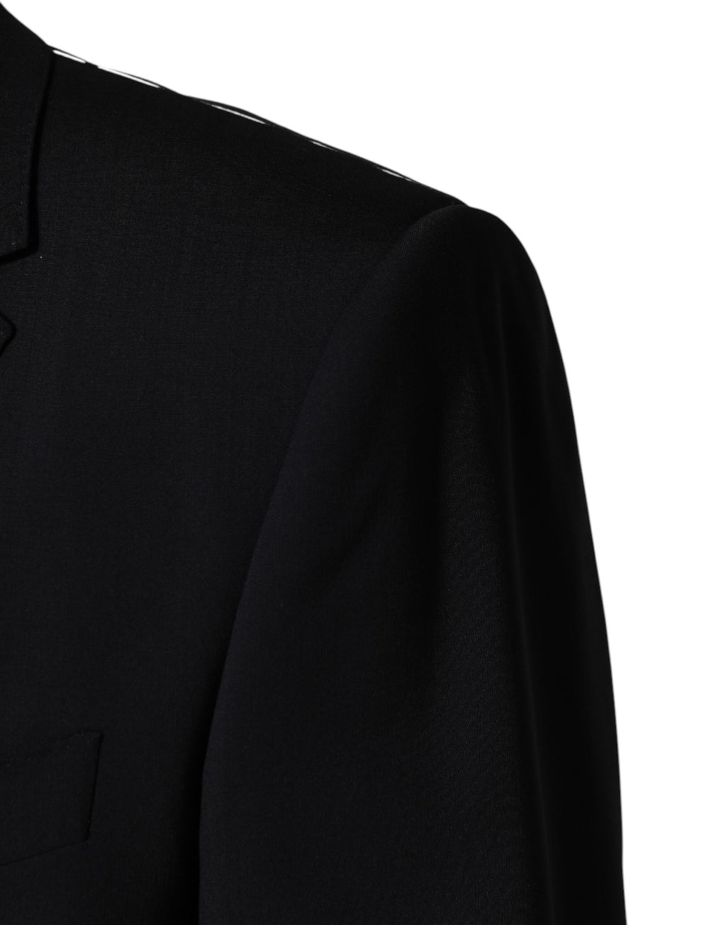 Dolce & Gabbana Schwarzer Woll-Sakko mit 2 Knöpfen