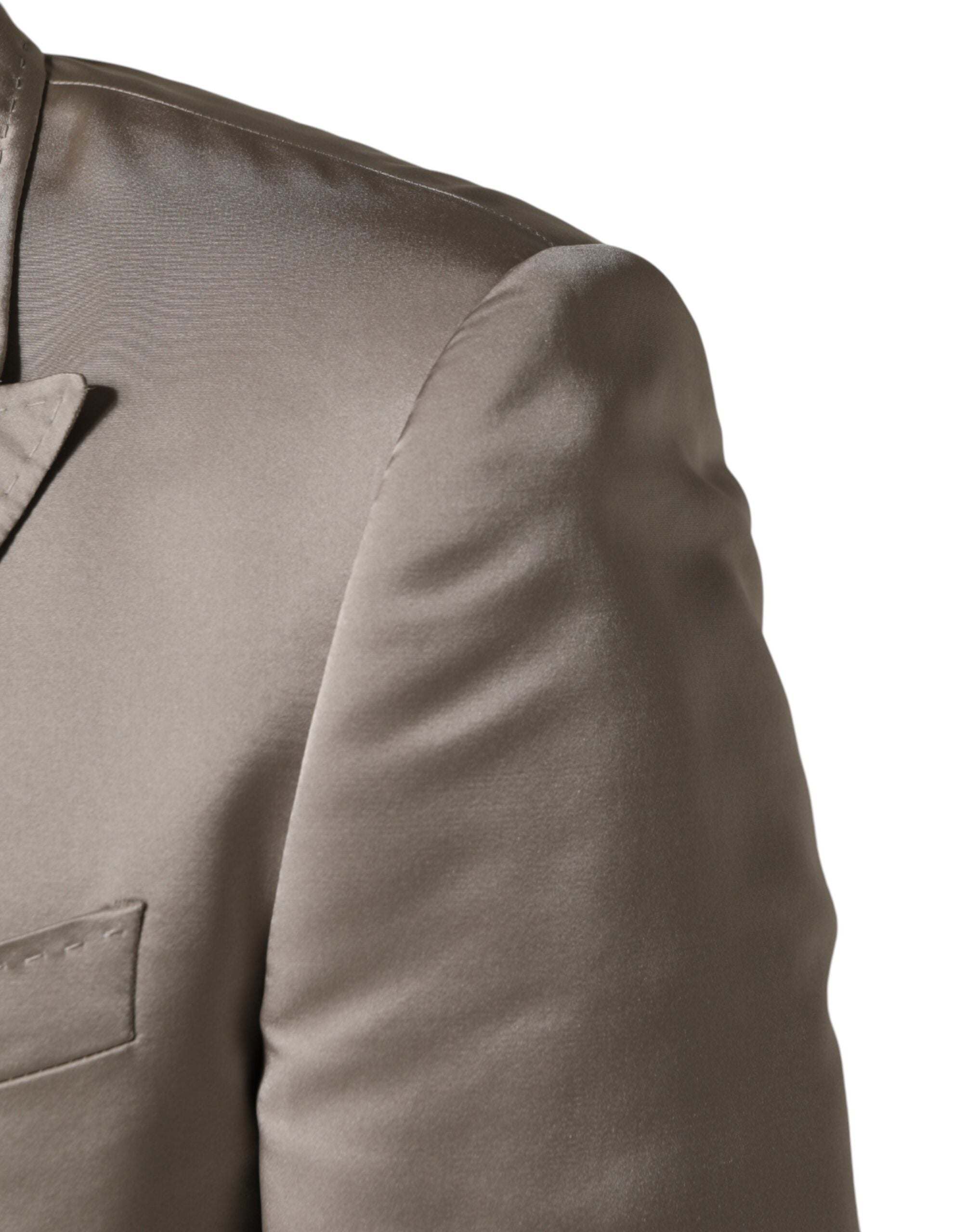 Dolce & Gabbana Men's Beige Silk Blazer