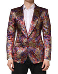 Dolce & Gabbana Mehrfarbiger Jacquard-Sakko mit Einreiher