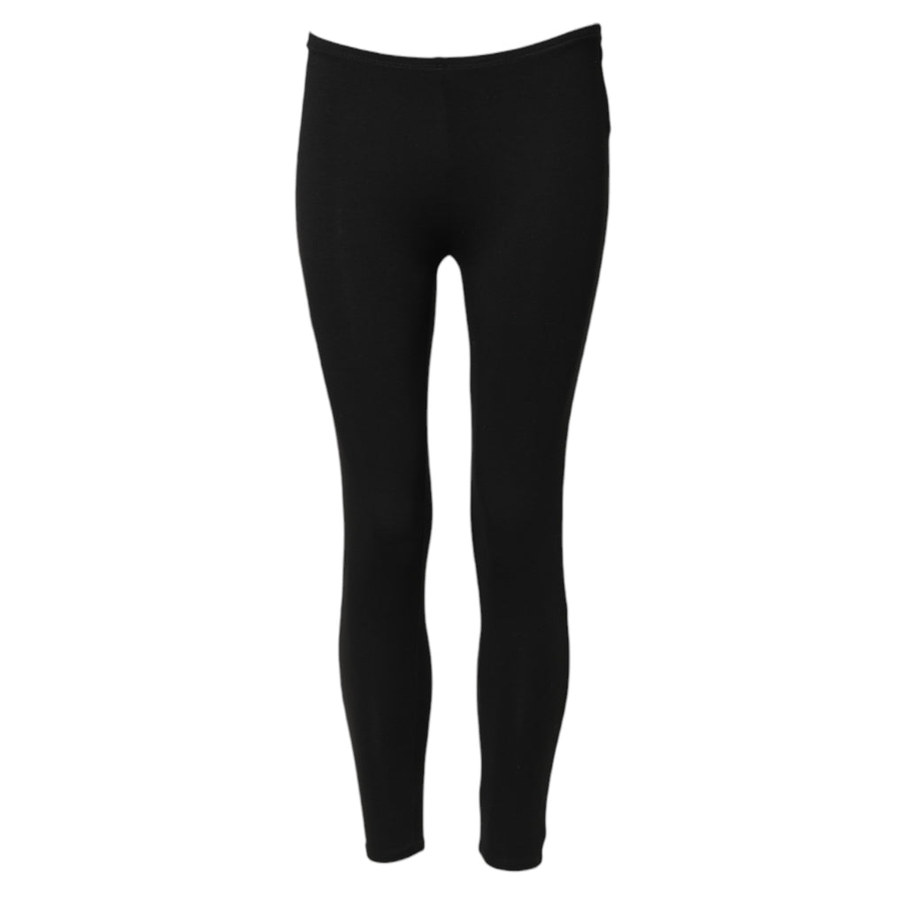 Alpha Massimo Rebecchi Schwarze Skinny Mid-Waist Leggings Hose Cropped