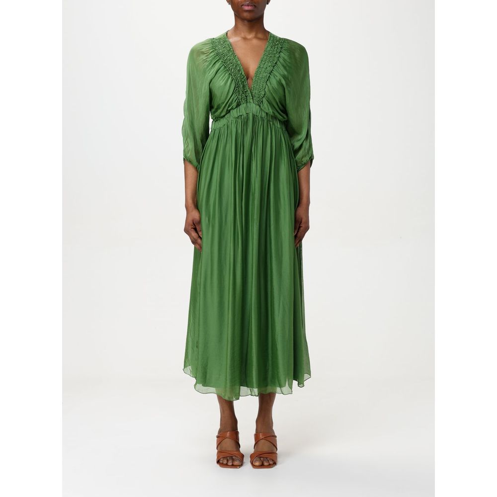Kaos Two-Tone Silk Casual Dress
