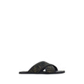 Fendi Schwarze Bos Taurus Kalbsleder-Sandalen