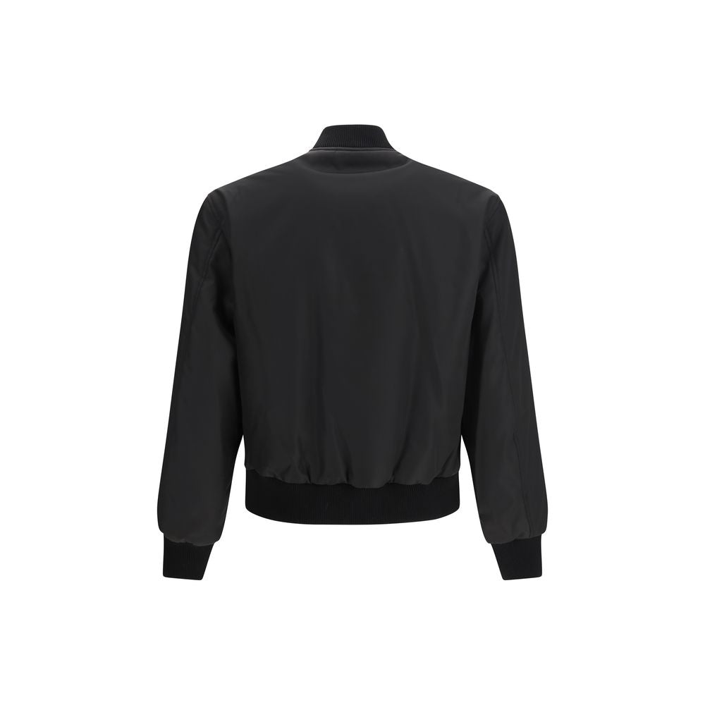 Versace Schwarzer Polyamid-Bomber