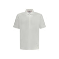 Thom Browne Weißes Poloshirt aus Baumwolle