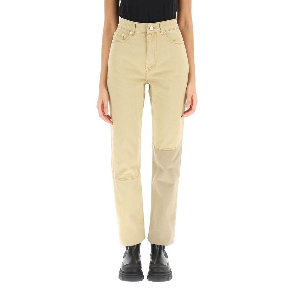 Ganni Brown Cotton Denim Jeans