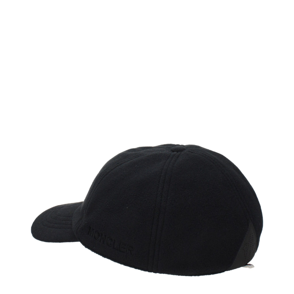 Moncler Schwarze Polyester-Kappe (Baseball Cap)