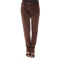 Dolce & Gabbana Braune Baumwoll-Freizeithose