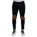 Dsquared² Black Cotton Skinny Jeans