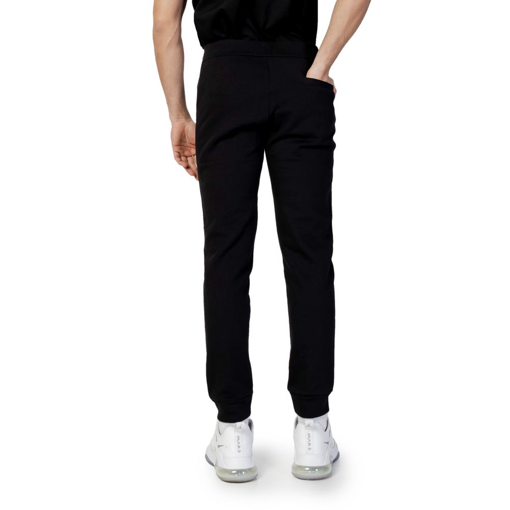 Armani Exchange Black Cotton Joggers