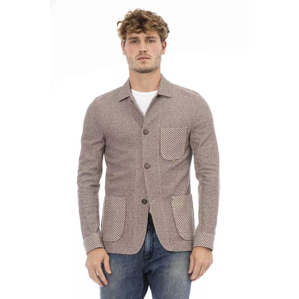 Distretto12 Beiger Baumwollblazer