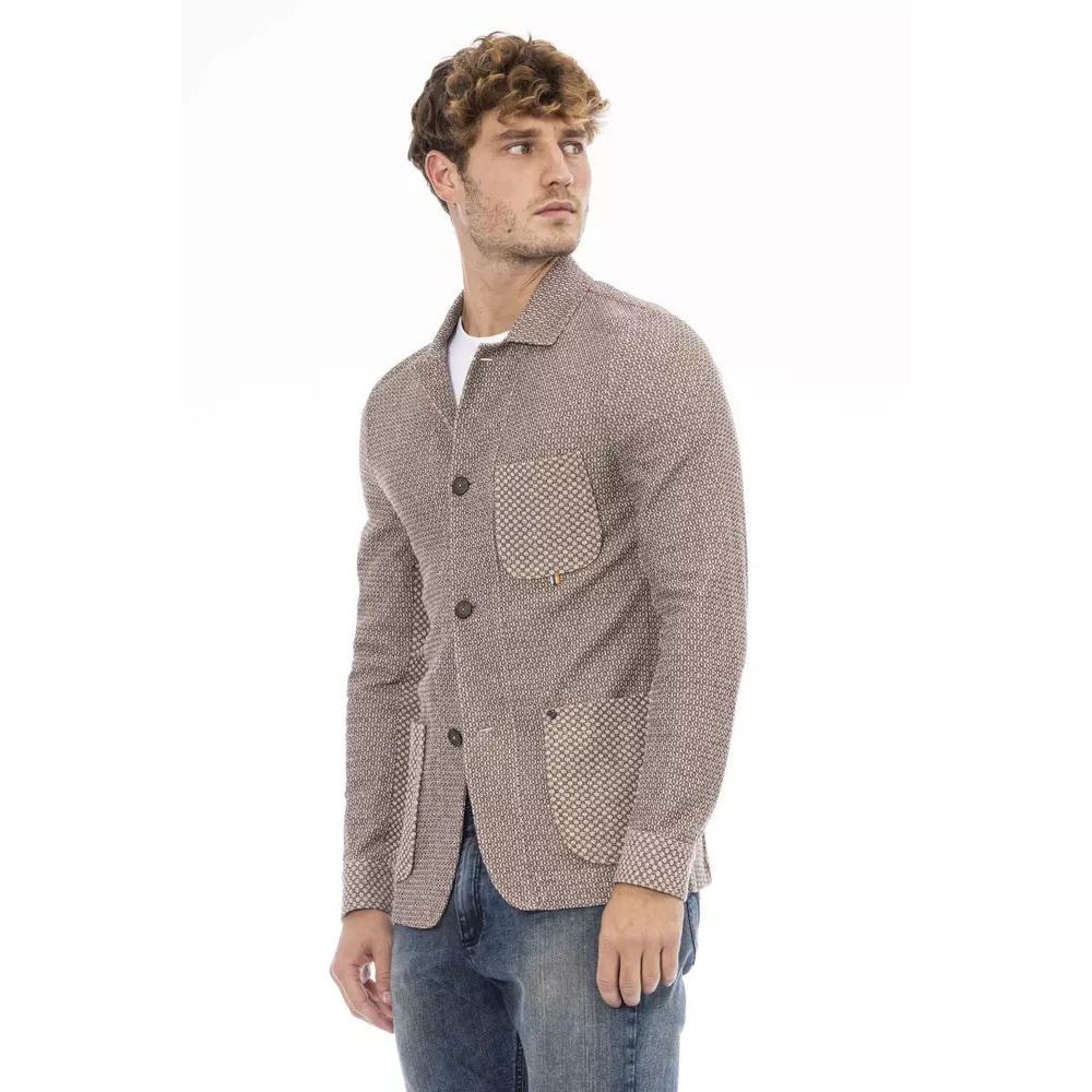 Distretto12 Beiger Baumwollblazer