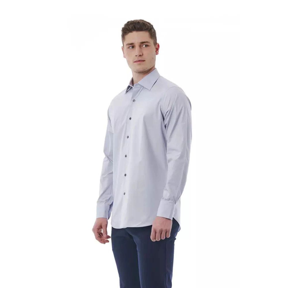 Bagutta Grey Cotton Shirt