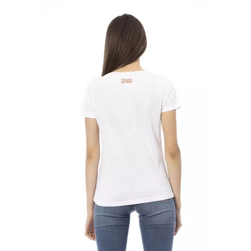 Trussardi Action Weiße Baumwoll-Tanktops