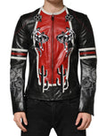 Dolce & Gabbana Multicolor Guns n' Roses Men's Full-Zip Biker Jacket