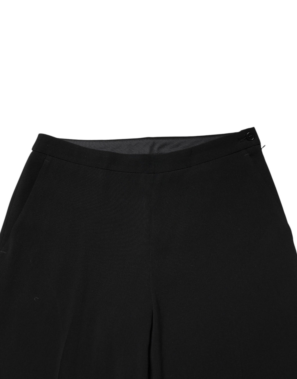 Aspesi Schwarze High Waist Straight Chino-Hose mit Reißverschluss