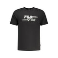 Fila Schwarzes Baumwoll-T-Shirt für Herren