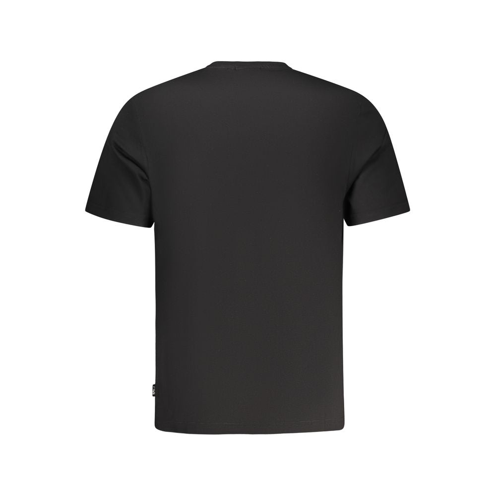 Fila Schwarzes Baumwoll-T-Shirt für Herren