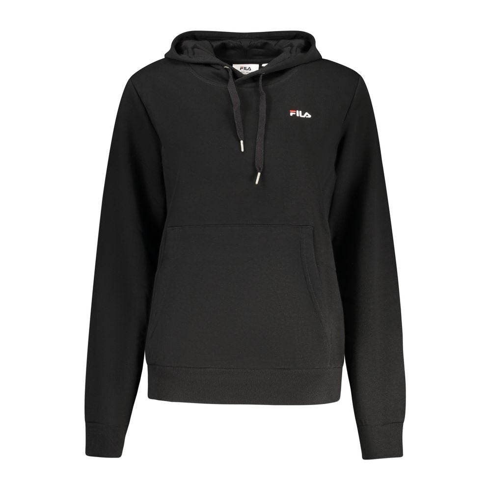 Fila Women's Black Cotton Hoodie