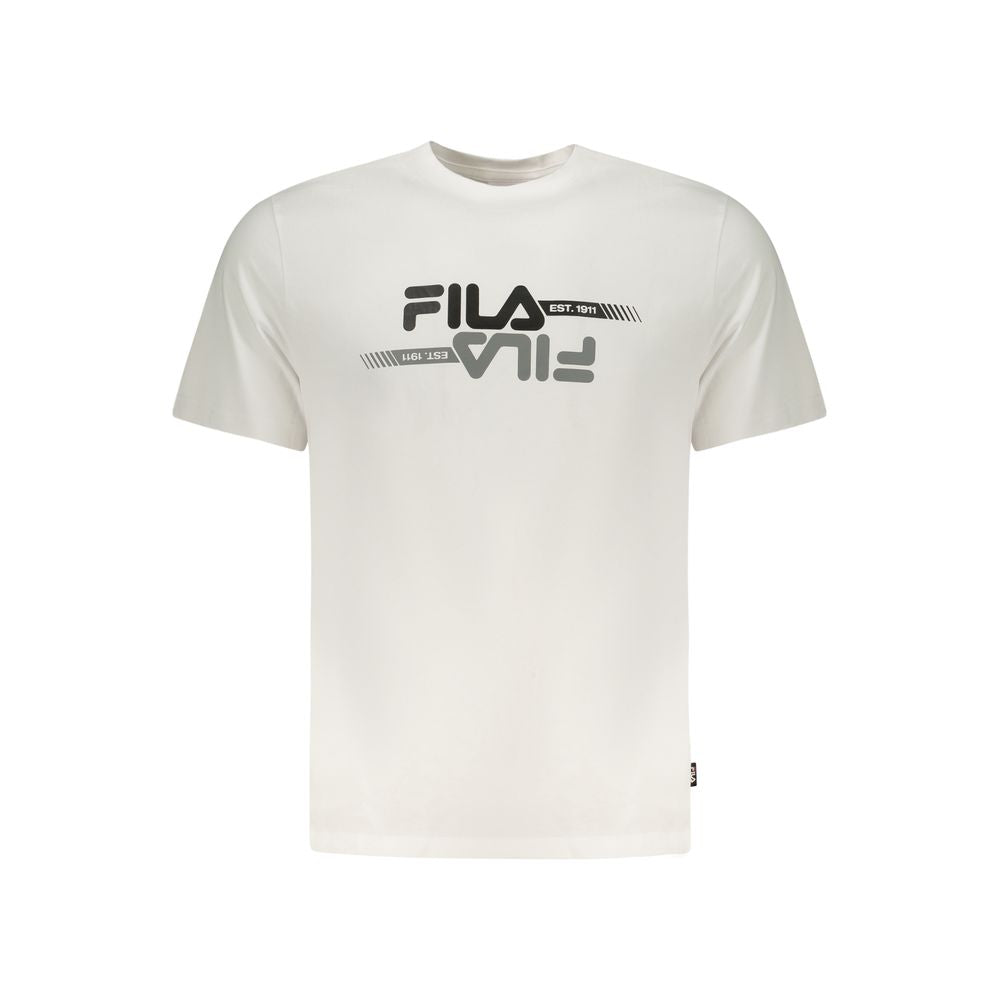 Fila Bianco Baumwoll-T-Shirt für Herren