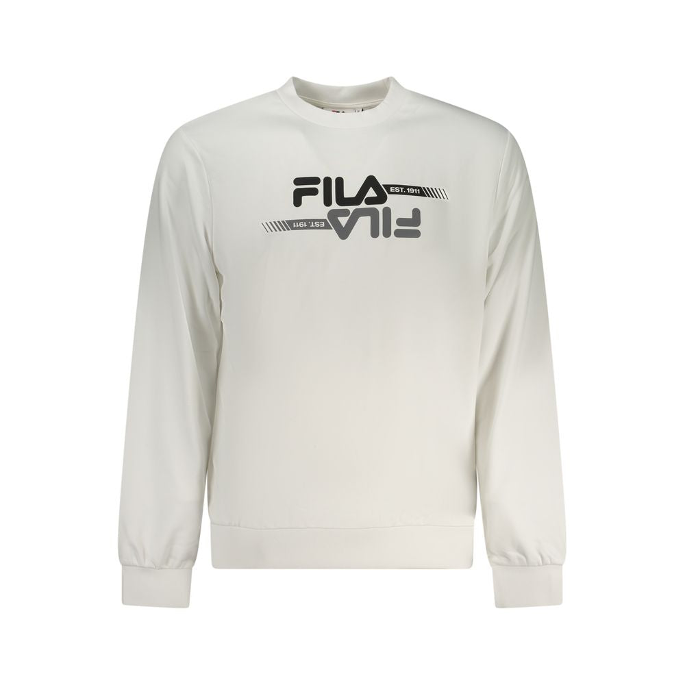 Fila Weißes Herren-Sweatshirt aus Polyester