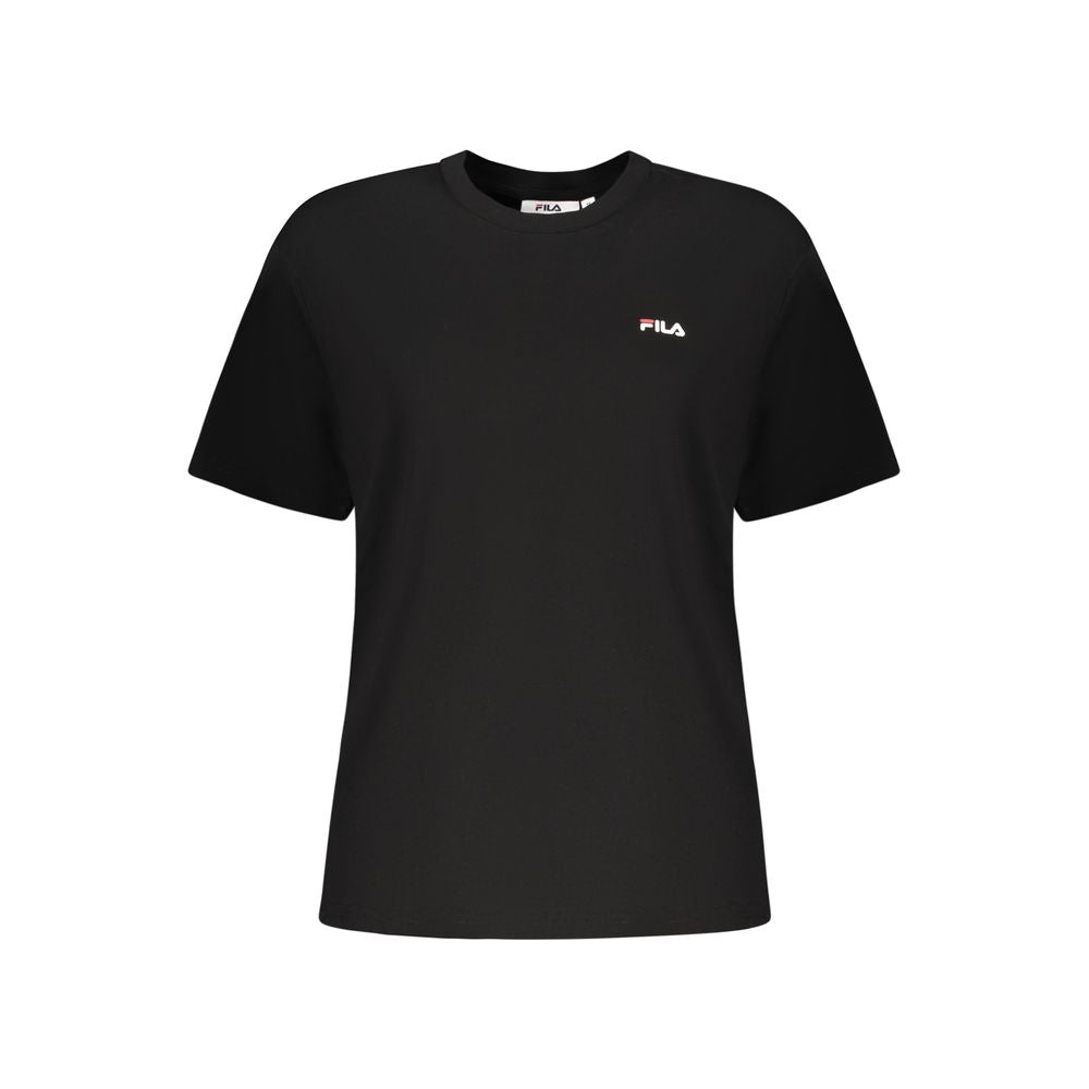 Fila Women's Black Cotton T-Shirt