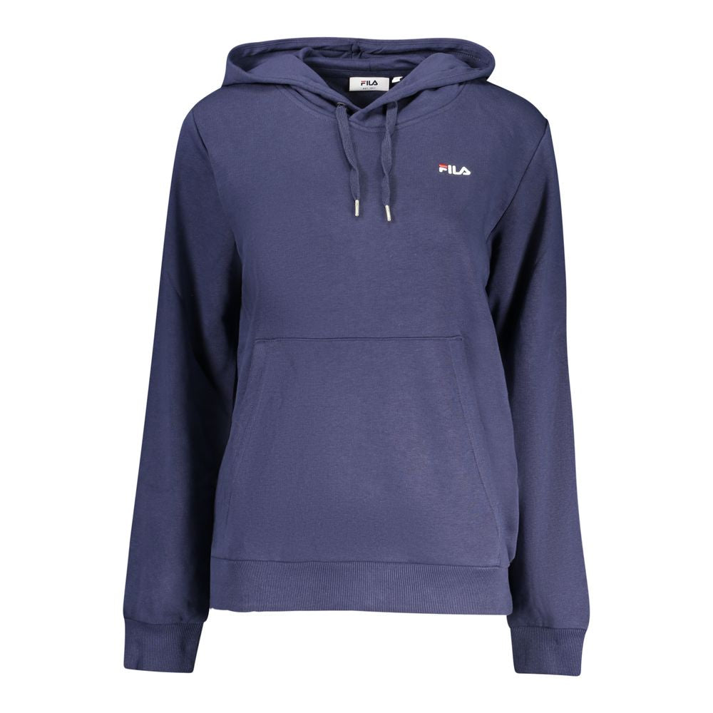 Fila Blue Organic Cotton Hoodie for Women
