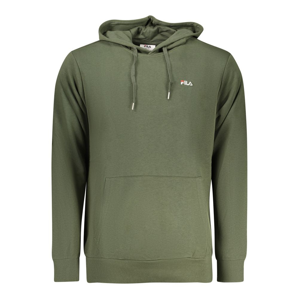 Fila Green Cotton Hoodie for Men