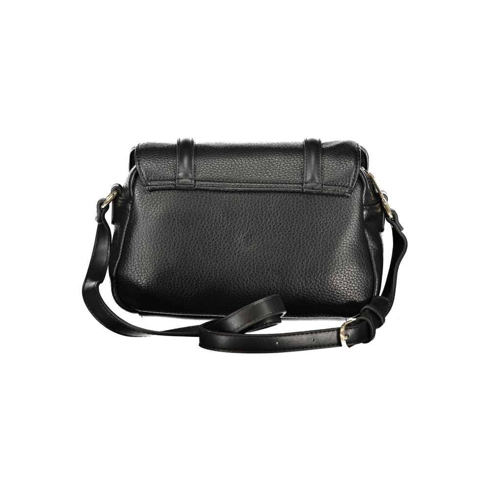 Mario Valentino Women's Black Polyurethane Shoulder Bag