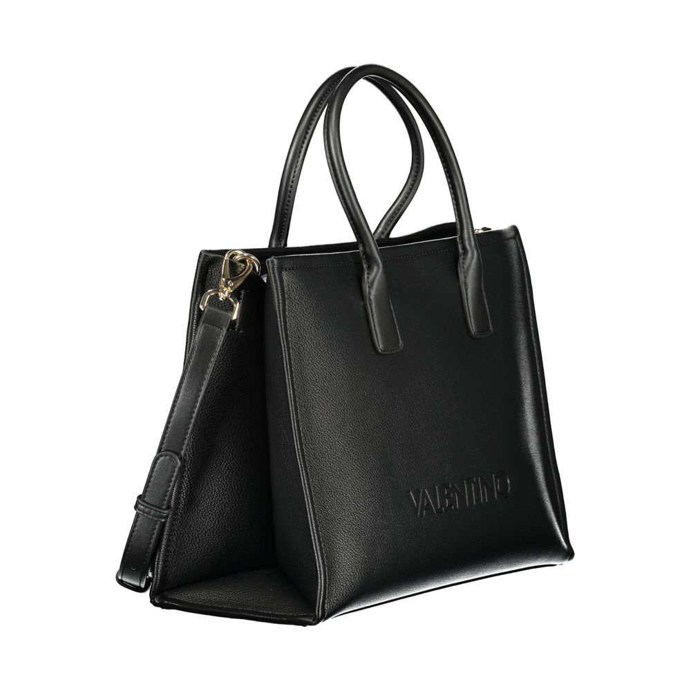 Mario Valentino Schwarze Damen-Handtasche aus Polyurethan