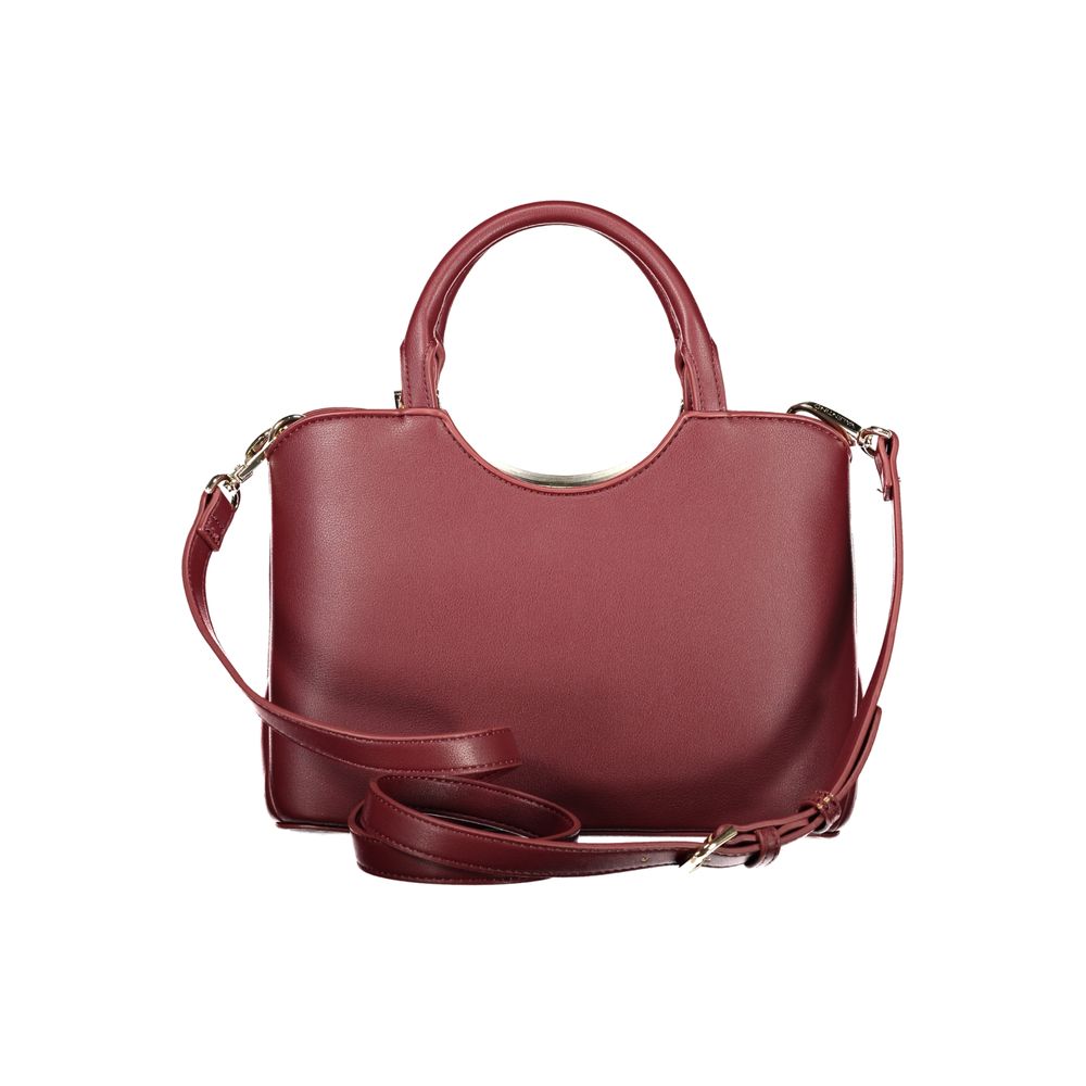 Mario Valentino Rote Damen-Handtasche aus Polyurethan