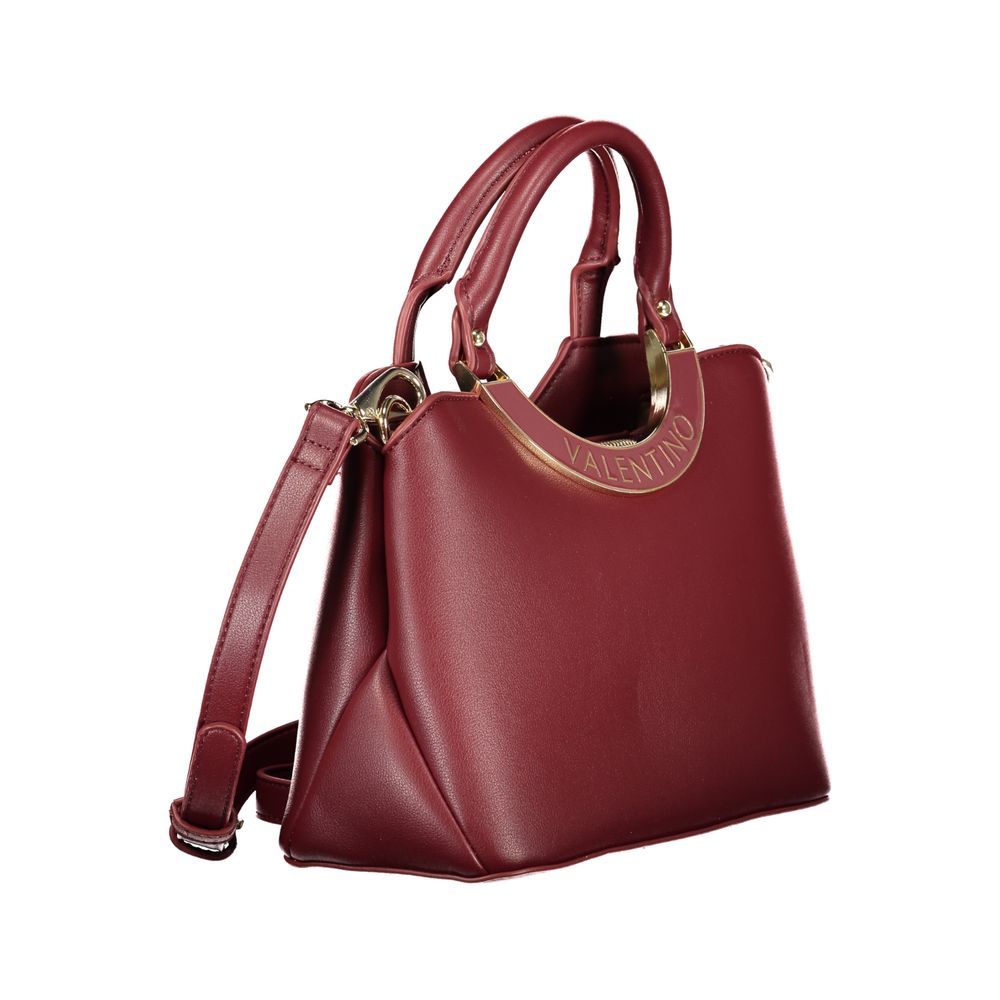 Mario Valentino Rote Damen-Handtasche aus Polyurethan