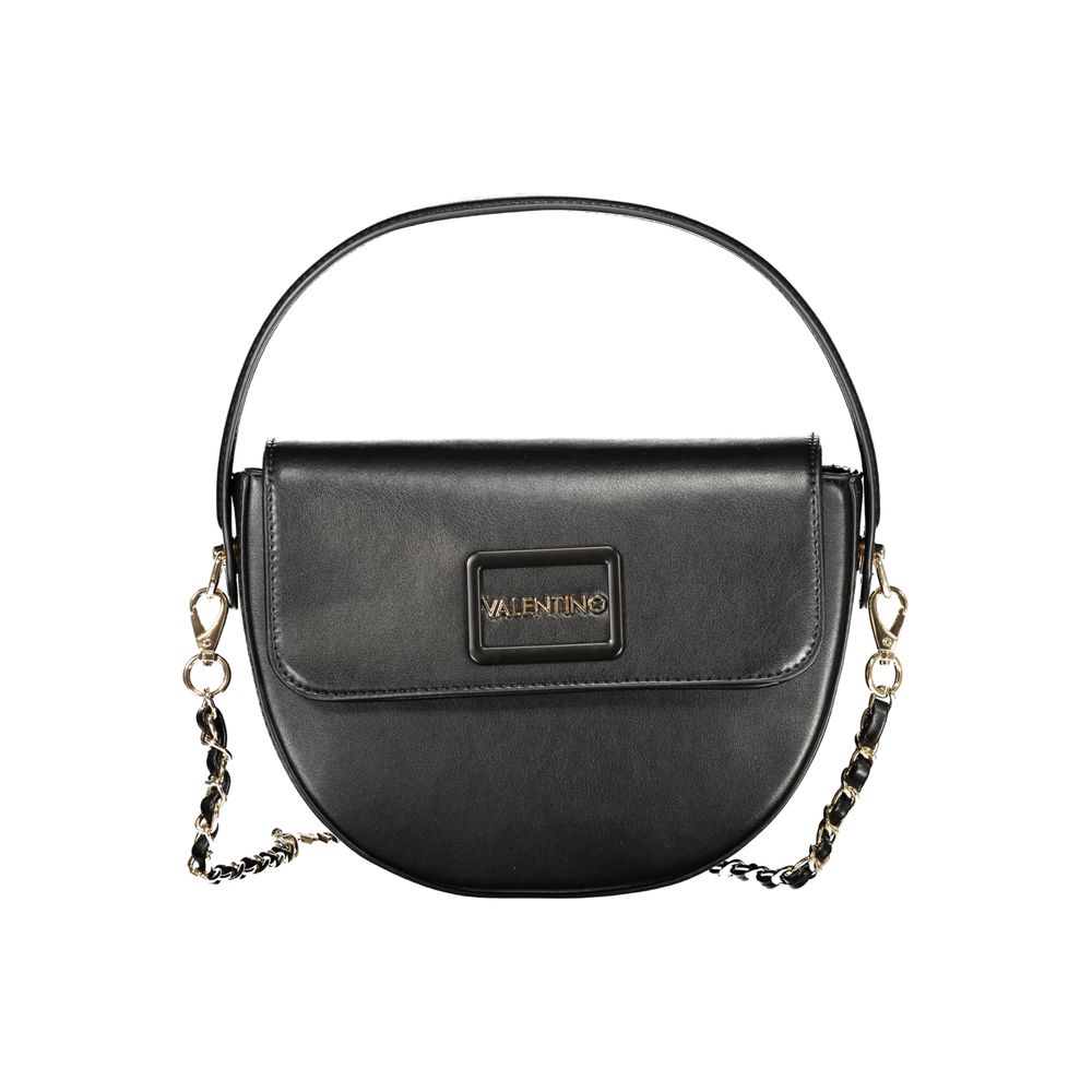 Mario Valentino Schwarze Damen-Handtasche aus Polyurethan