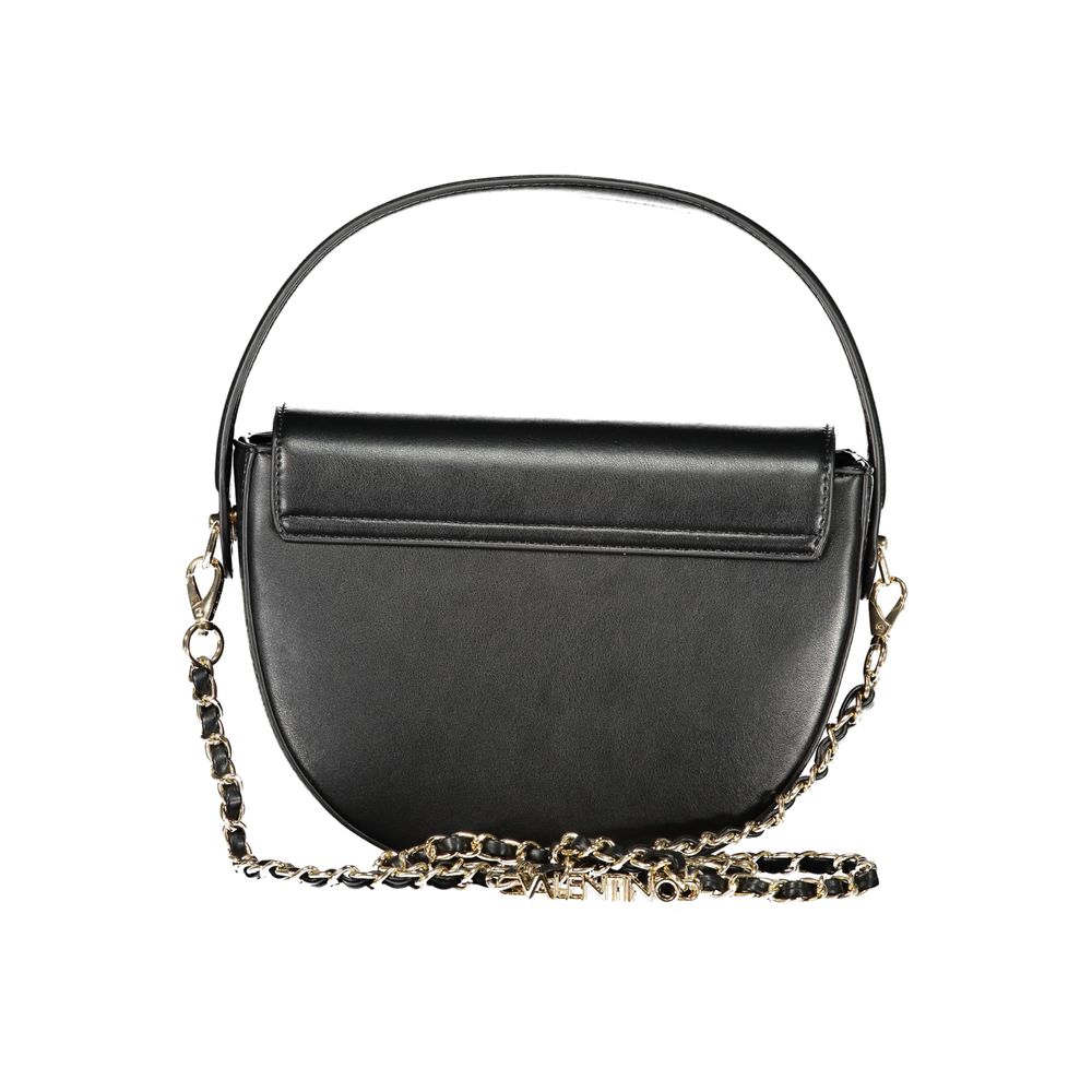 Mario Valentino Schwarze Damen-Handtasche aus Polyurethan